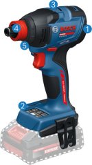 Rázový utahovák Bosch EXDX18V-210 s ergonomickou rukojetí.