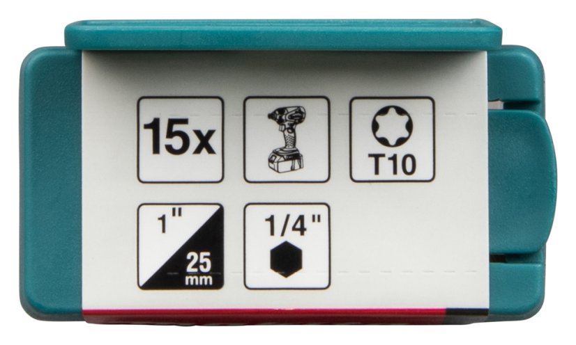 Makita E-25937 torzní bit T10 Impact Premier (C-form) 25mm 15 ks