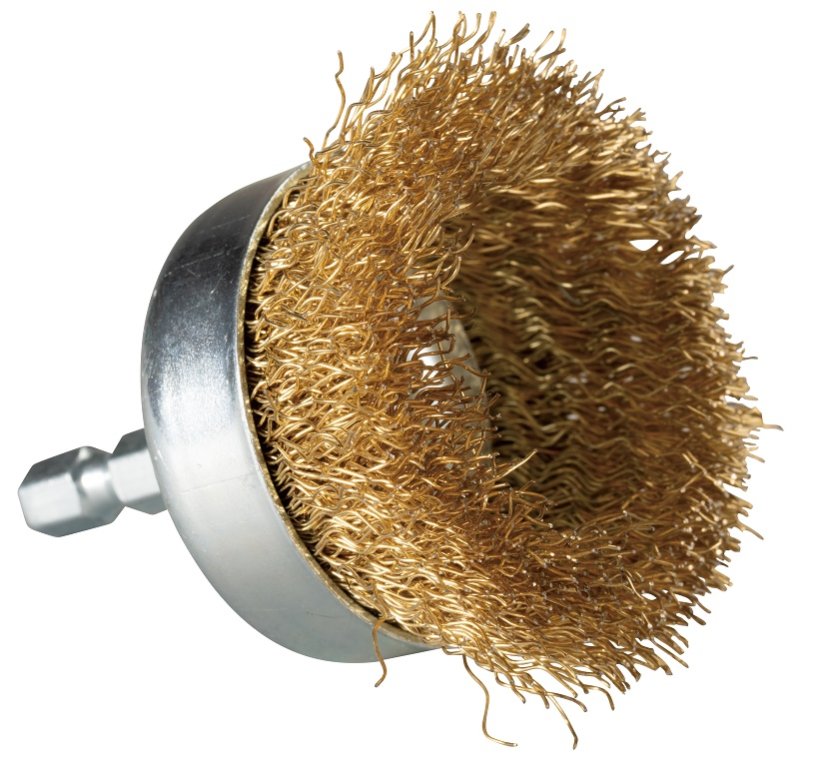 Makita D-73617 miskovitý kartáč potažený mosazí pr. 50 mm Makita D-73617 miskovitý kartáč potažený mosazí pr. 50 mm