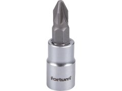 FORTUM 4701822 hlavice zástrčná 1/4" hrot pozidriv, PZ 2, L 37mm