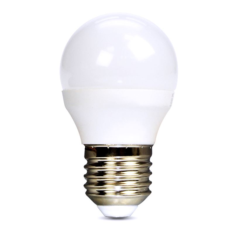 Solight WZ419-1 LED žárovka, miniglobe, 6W, E27, 6000K, 510lm