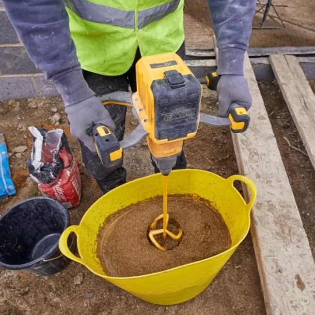 DeWALT DCD240X2 aku míchadlo 160mm FlexVolt 54V 2x3/9Ah