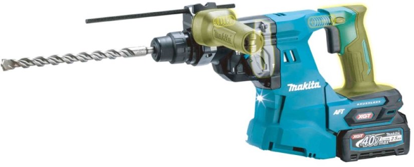 Makita HR012GZ aku kombinované kladivo s výměnným sklíčidlem  AWS Li-ion XGT 40V bez aku  Z