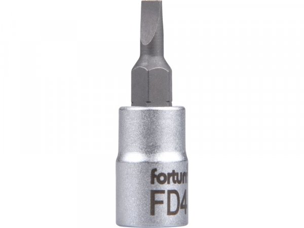 FORTUM 4701800 hlavice zástrčná 1/4" hrot plochý, 4mm, L 37mm