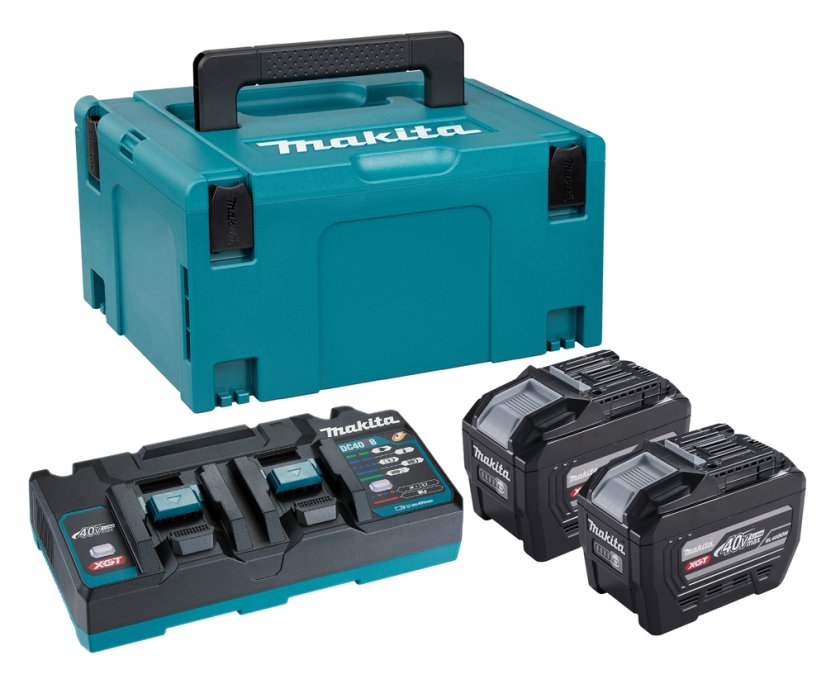 Makita PSKGPE2J sada Li-ion XGT 40V 2xBL4080H+DC40RB+Makpac