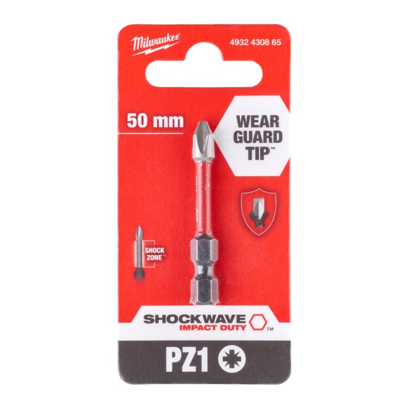 Milwaukee Šroubovací bity PZ SHOCKWAVE™ IMPACT DUTY™ 4932430865