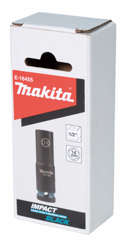 Makita E-16455 klíč nástrčný prodloužený 1/2", čtyřhran, IMPACT BLACK, 14mm Makita E-16455 klíč nástrčný prodloužený 1/2", čtyřhran, IMPACT BLACK, 14mm