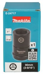 Makita E-24717 klíč nástrčný hluboký 1", čtyřhran, 33x90 mm