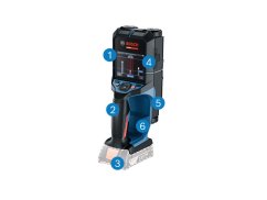 Detektor Bosch D-tect18V-200-17C s radarovým displejem. Detektor Bosch D-tect18V-200-17C s radarovým displejem.