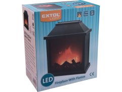 EXTOL LIGHT 43401 krb s plápolajícím ohněm LED