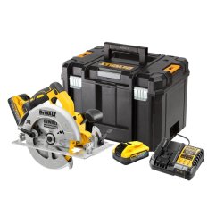 DeWalt DCS570H2T-QW LANYARD REDY 18V XR BEZUHLÍKOVÁ kotoučová pila, 2 x aku 5,0 Ah