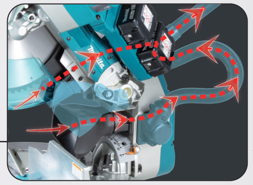 Makita DLS211ZU aku pokosová pila s AWS 305mm Li-ion 2x18V, bez aku
