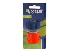 EXTOL CRAFT 70104 rychlospojka na hadici, 3/4" STOP ventil