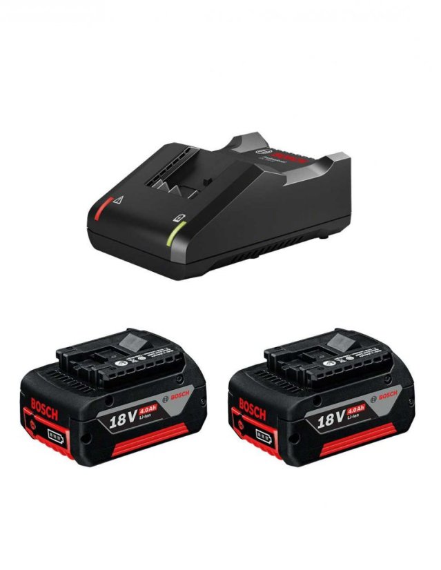 Bosch Starter set 2 x GBA 18 V 4,0 Ah + GAL 18V-40 1600A019S0
