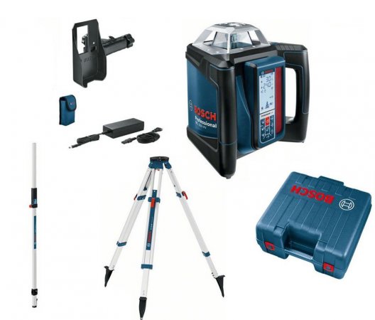 Bosch set GRL 500 HV + LR50 + BT 170 HD + GR 240 rotační laser
