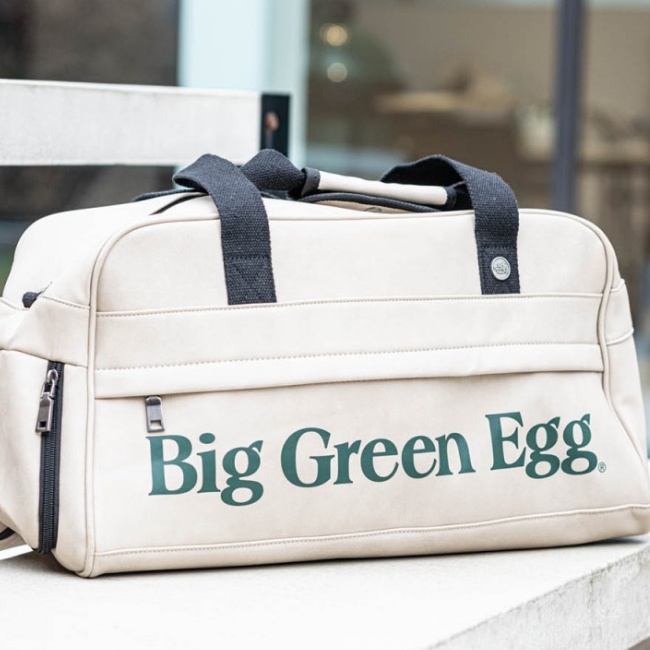 Big Green Egg retro sportovní taška béžová