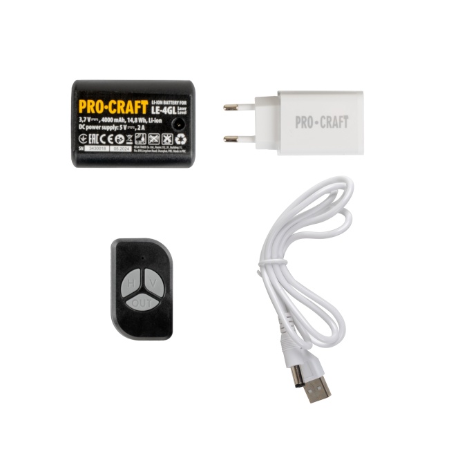 Procraft LE-4GL laser zelený liniový, křížový samonivelační