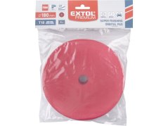 EXTOL PREMIUM 8804551 kotouč leštící pěnový, orbitální, T10, červený, O180x25mm, suchý zip O152mm