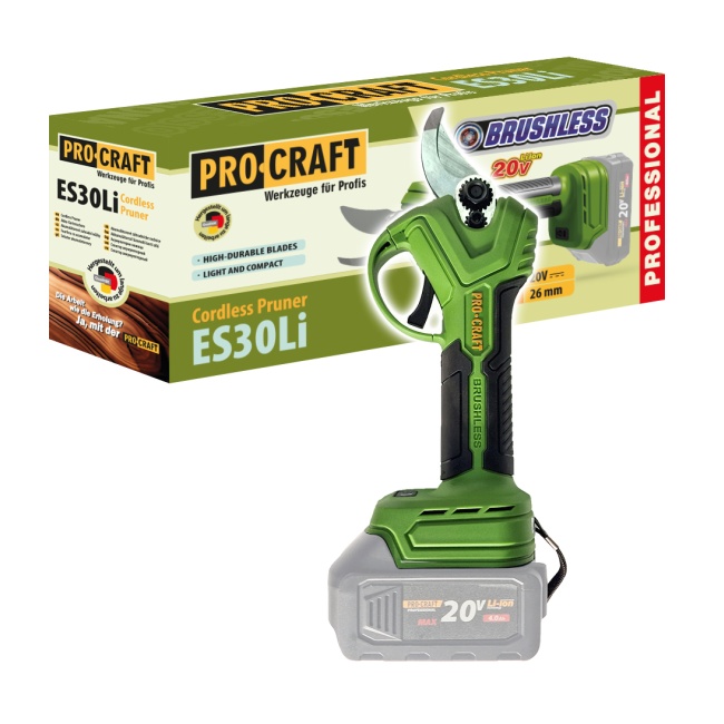 Procraft ES30Libb aku nůžky na větve 20 V (bez baterie a nabíječky) Procraft ES30Libb aku nůžky na větve 20 V (bez baterie a nabíječky)