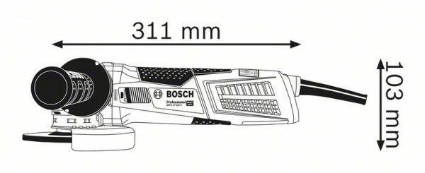 Bosch GWX 17-125 S  Professional úhlová bruska 1700W s X-LOCK