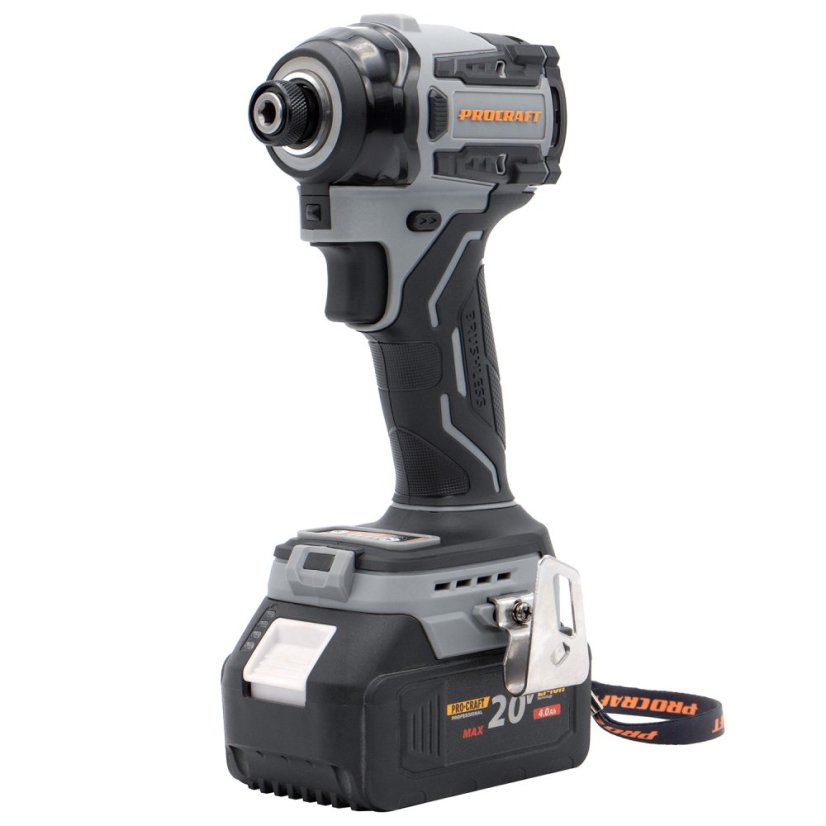 Procraft industrial ID20Abb aku rázový utahovák 20 V 1/4" 180 Nm bez aku