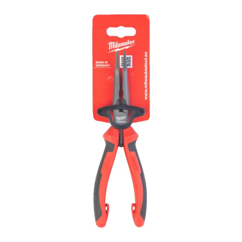 Milwaukee kleště pro jemnou mechaniku prodloužené zahnuté 205mm 4932492466