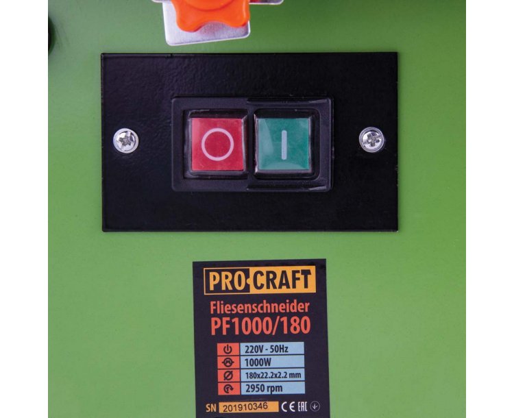 Procraft PF1000-180 elektrická řazačka na dlažbu, 180 mm