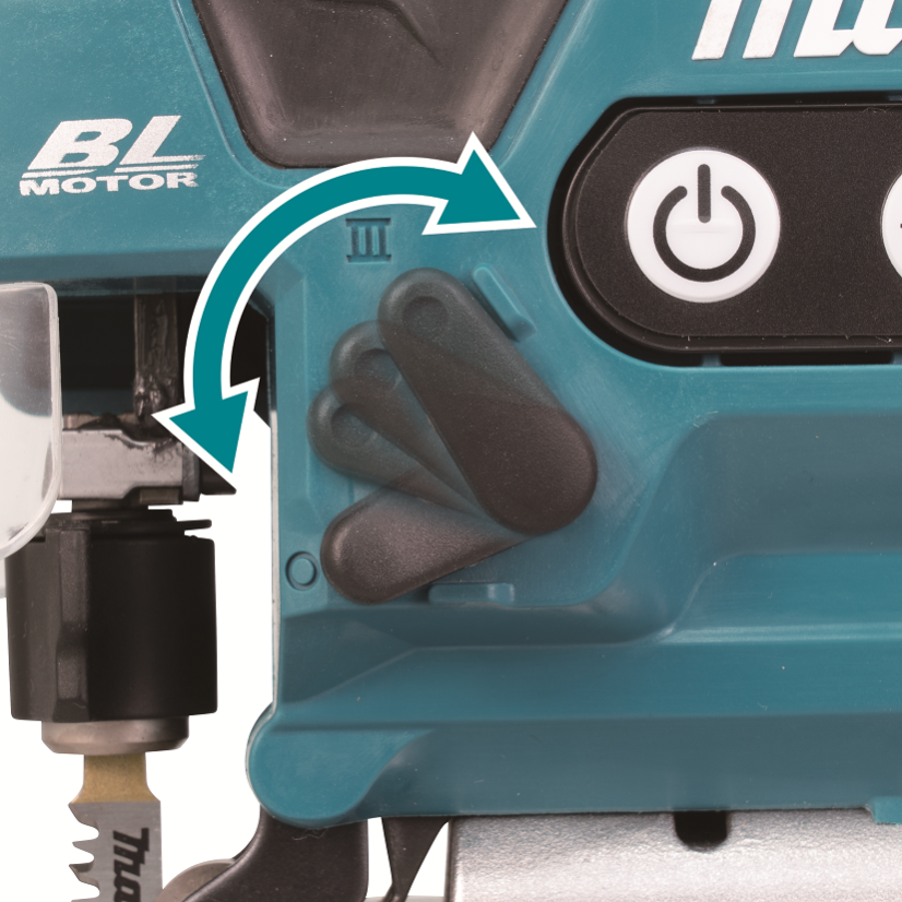 Makita DJV185RTJ aku bezuhlíková přímočará pila Li-ion LXT 18V 2x5,0 Ah