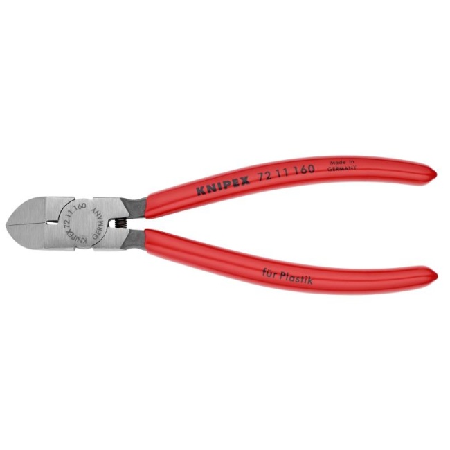 Knipex 7211160 boční štípací kleště vyhnuté na plasty 160mm