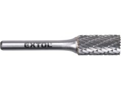 EXTOL INDUSTRIAL 8703715 fréza karbidová, válcová s čelním ozubením, pr.12x25mm/stopka 6mm,sek střední (double-cut)