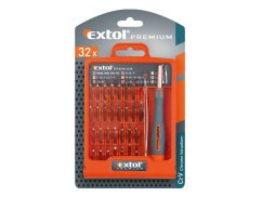EXTOL PREMIUM 8819105 šroubovák hodinářský s mini-hroty, sada 32ks