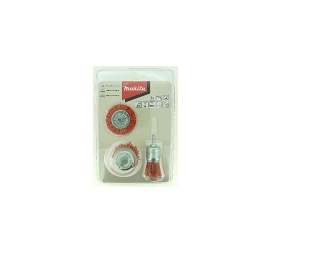 Makita D-70742 sada nylonových kartáčů pro hrubé broušení 3 ks