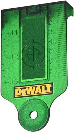 DeWalt DE0730G terčík zvýrazňovací s magnetem pro lasery zelený