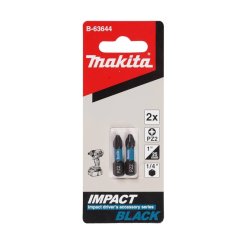 Makita B-63644 torzní bit 1/4" IMPACT BLACK PZ2 25mm 2 ks