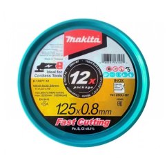 Makita E-10877-12 řezný kotouč 125x0,8x22,23 nerez 12 ks