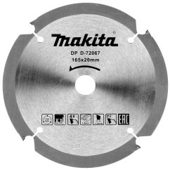 Makita D-72067 PCD pilový kotouč 165x20mm 4T na vláknocementové desky