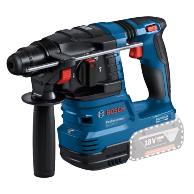 Bosch GSR 18V-65 + GBH 18V-22 + 45 dílná sada bitů + 3 dílná sada vrtáků SDS-plus-5 18V bez aku 0615V0003E