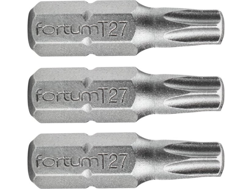 FORTUM 4741427 hrot TORX, sada 3ks, T 27x25mm, S2