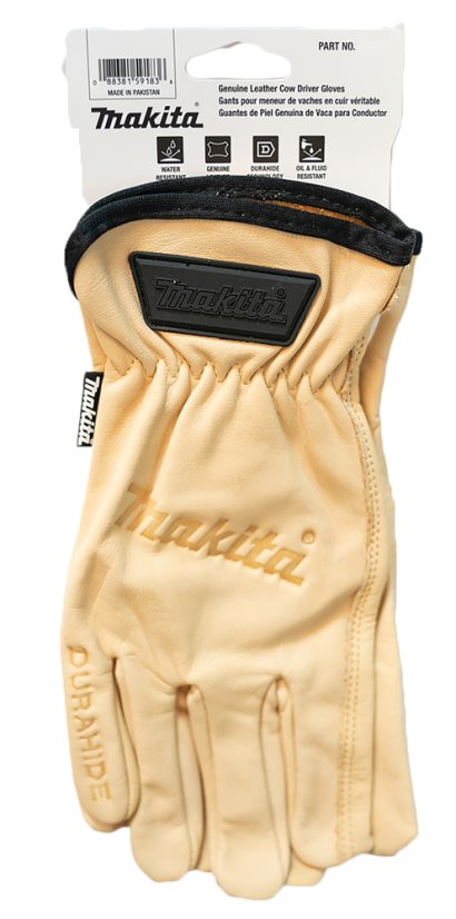 Makita rukavice pracovní kožené, velikost M/8 P-84626