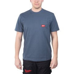 Milwaukee WT SS BLU XL pracovní tričko modré (XL) 4932493016
