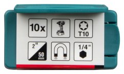 Makita E-26010 torzní bit T10 Impact Premier (E-form) 50mm 10 ks