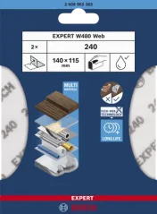 Bosch brusná síť Expert W480 G240, 2ks 2608902383