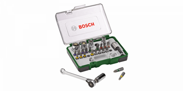 Bosch sada 27 kusů šroubovacích nástavců s ráčnou