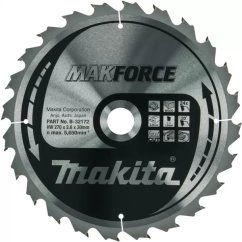 Makita kotouč pilový dřevo MAKFORCE 270x2.6x30mm 24Z B-32172