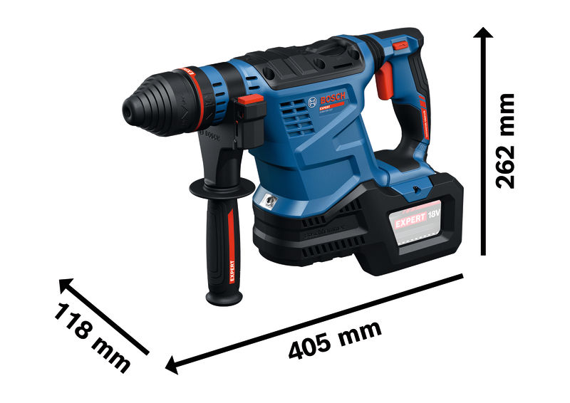 Akumulátorové vrtací kladivo Bosch EXBH18V-32F s SDS plus.