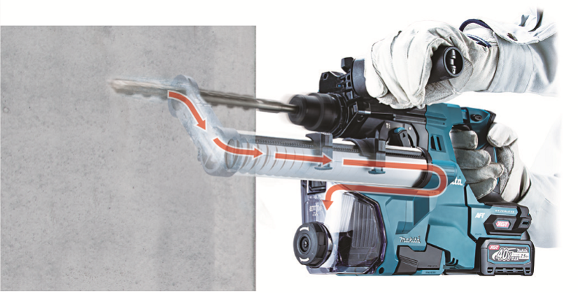 Makita HR012GZ aku kombinované kladivo s výměnným sklíčidlem  AWS Li-ion XGT 40V bez aku  Z