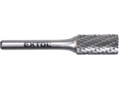 EXTOL INDUSTRIAL 8703715 fréza karbidová, válcová s čelním ozubením, pr.12x25mm/stopka 6mm,sek střední (double-cut)