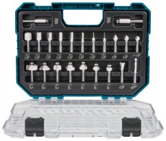 Makita D-74778 sada fréz po zanořovací a jednoruční frézky 8 mm 22 ks v plastovém kufru
