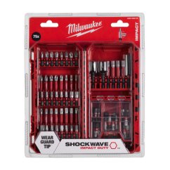 Milwaukee 75 dílná sada bitů Shockwave 4932492008