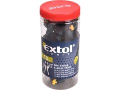 EXTOL CRAFT 9691 svorka plastová, sada 18ks v plastové dóze, 70mm